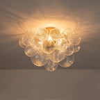 Brillia Moderno Lampadario a Bolle in Vetro Semi Flush