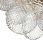 Brillia Moderno Lampadario a Bolle in Vetro Semi Flush