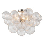 Brillia Moderno Lampadario a Bolle in Vetro Semi Flush