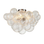 Brillia Moderno Lampadario a Bolle in Vetro Semi Flush
