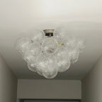 Brillia Moderno Lampadario a Bolle in Vetro Semi Flush