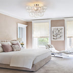 Brillia Moderno Lampadario a Bolle in Vetro Semi Flush