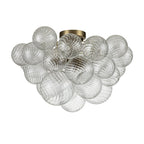 Brillia Moderno Lampadario a Bolle in Vetro Semi Flush