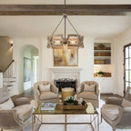Lampada a sospensione in legno aperta Yrling Farmhouse