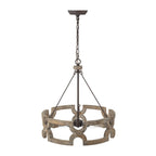 Lampada a sospensione in legno aperta Yrling Farmhouse