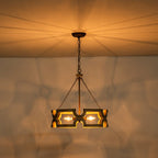 Lampada a sospensione in legno aperta Yrling Farmhouse