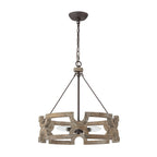 Lampada a sospensione in legno aperta Yrling Farmhouse