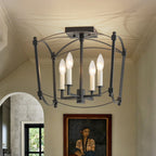 Luston Stile Antico Candelabro Luce da Soffitto Semi Flush
