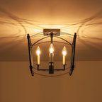 Luston Stile Antico Candelabro Luce da Soffitto Semi Flush