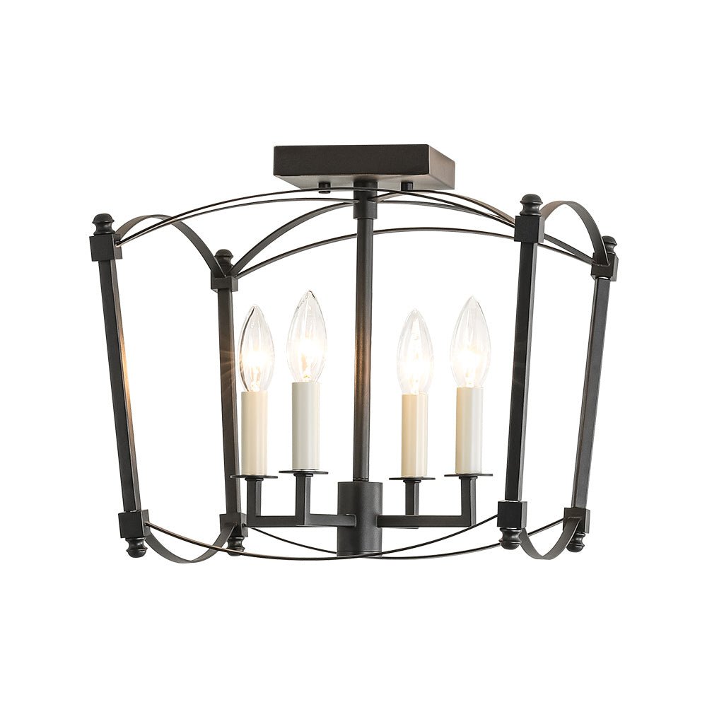 Luston Stile Antico Candelabro Luce da Soffitto Semi Flush