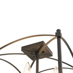 Luston Stile Antico Candelabro Luce da Soffitto Semi Flush