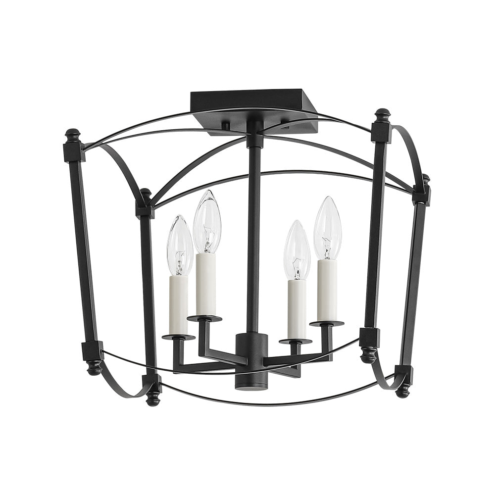 Luston Stile Antico Candelabro Luce da Soffitto Semi Flush