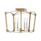 Luston Stile Antico Candelabro Luce da Soffitto Semi Flush