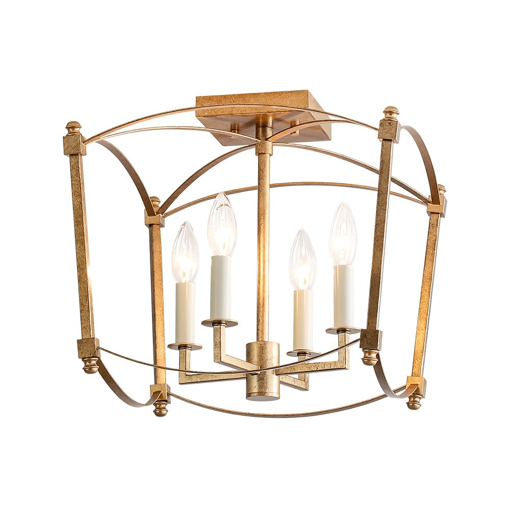 Luston Stile Antico Candelabro Luce da Soffitto Semi Flush
