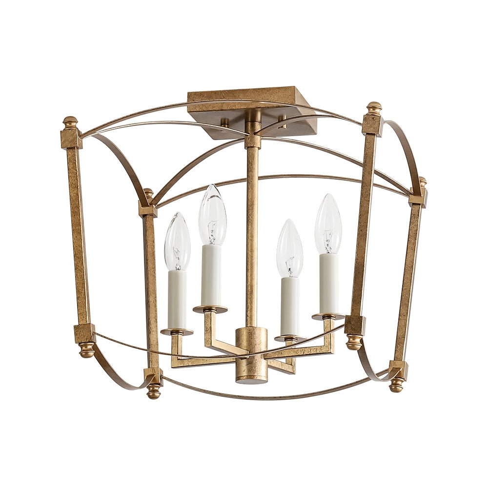 Luston Stile Antico Candelabro Luce da Soffitto Semi Flush