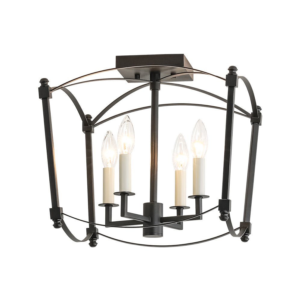 Luston Stile Antico Candelabro Luce da Soffitto Semi Flush