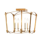 Luston Stile Antico Candelabro Luce da Soffitto Semi Flush