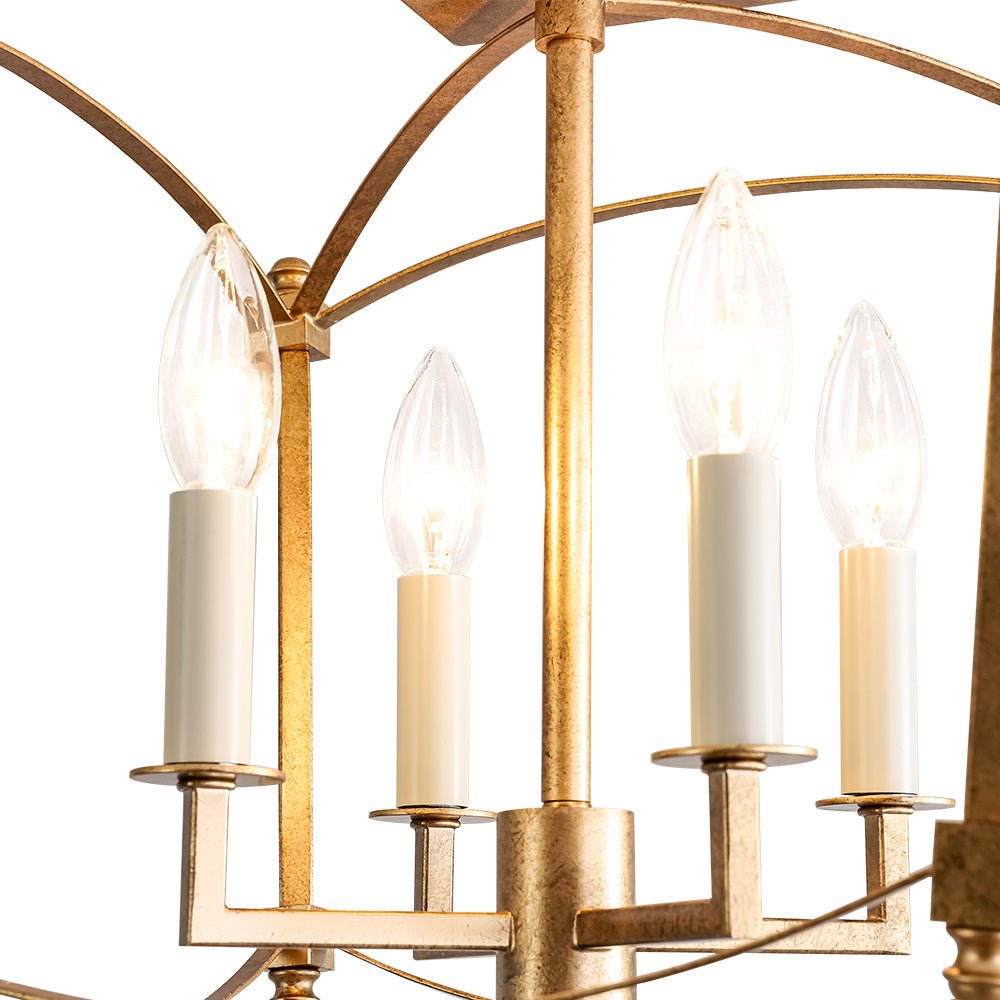 Luston Stile Antico Candelabro Luce da Soffitto Semi Flush
