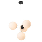 Lampadario Semi Flush in Vetro Opale Minimalista Astria