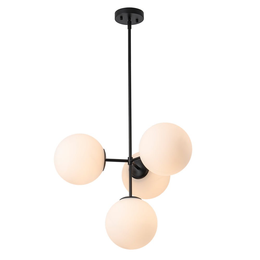 Lampadario Semi Flush in Vetro Opale Minimalista Astria