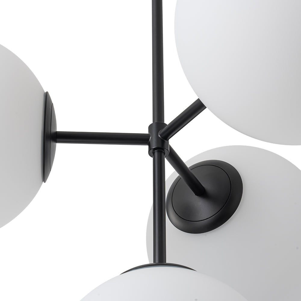 Lampadario Semi Flush in Vetro Opale Minimalista Astria