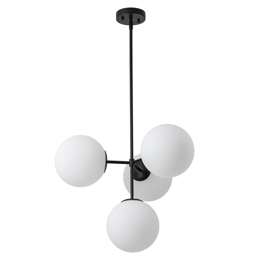 Lampadario Semi Flush in Vetro Opale Minimalista Astria
