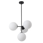 Lampadario Semi Flush in Vetro Opale Minimalista Astria