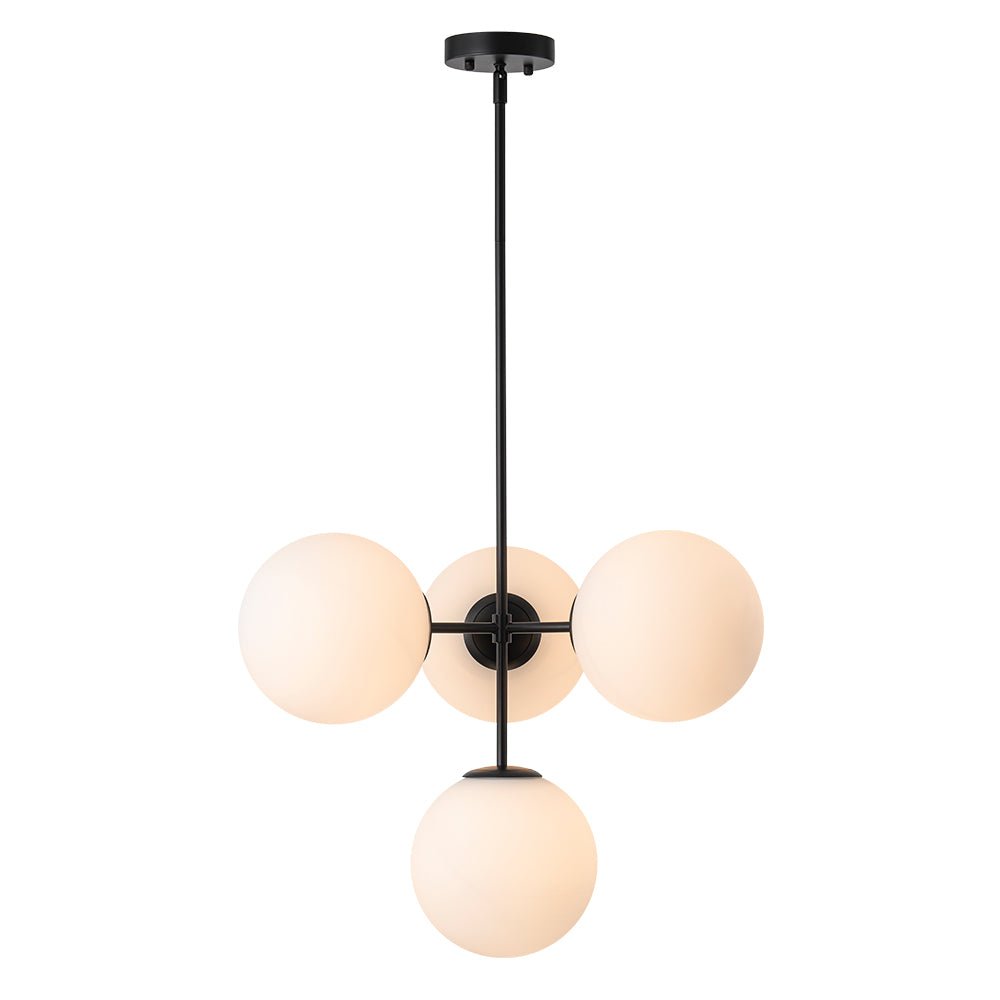 Lampadario Semi Flush in Vetro Opale Minimalista Astria
