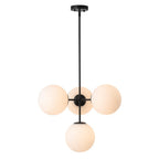 Lampadario Semi Flush in Vetro Opale Minimalista Astria
