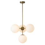 Lampadario Semi Flush in Vetro Opale Minimalista Astria