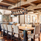 Lampadario Moderno in Legno Astora
