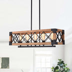 Lampadario Moderno in Legno Astora
