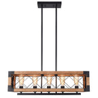 Lampadario Moderno in Legno Astora