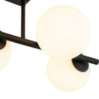 Lampadario Lineare in Vetro Opalino Fljotulix