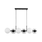 Lampadario Lineare in Vetro Opalino Fljotulix