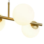 Lampadario Lineare in Vetro Opalino Fljotulix