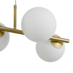 Lampadario Lineare in Vetro Opalino Fljotulix
