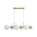 Lampadario Lineare in Vetro Opalino Fljotulix