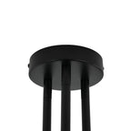 Xenuvium Globe Linear Sputnik Faretto a Soffitto in Vetro Fumé Semi Flush