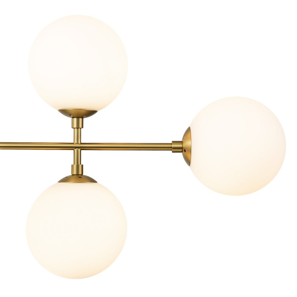 Glorioso Lampadario in Vetro Lineare