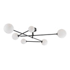 Vireta Linear Sputnik Semi Flush Mount Ceiling Light