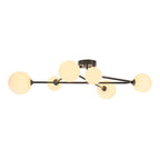 Vireta Linear Sputnik Semi Flush Mount Ceiling Light