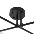 Vireta Linear Sputnik Semi Flush Mount Ceiling Light