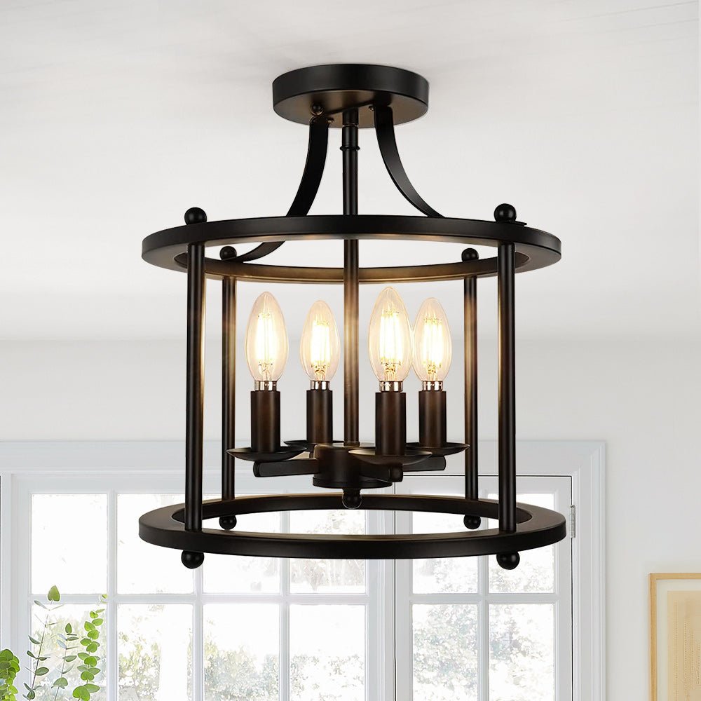 Illuminazione Industriale Semi Flush Mount Plotunix