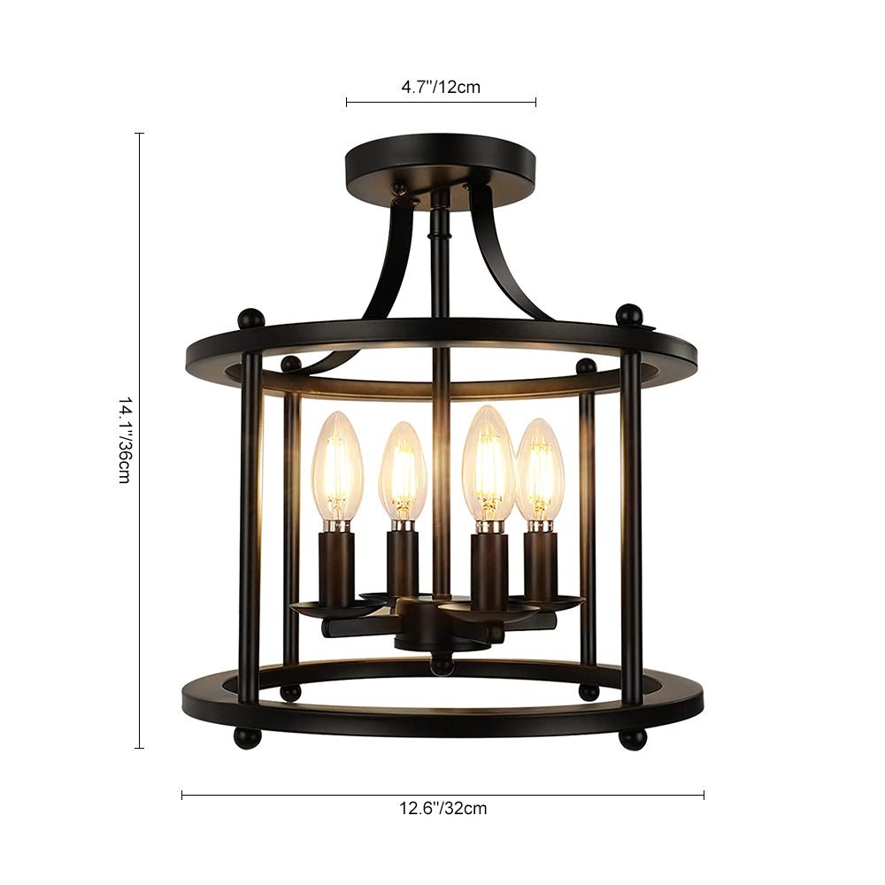 Illuminazione Industriale Semi Flush Mount Plotunix