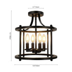 Illuminazione Industriale Semi Flush Mount Plotunix