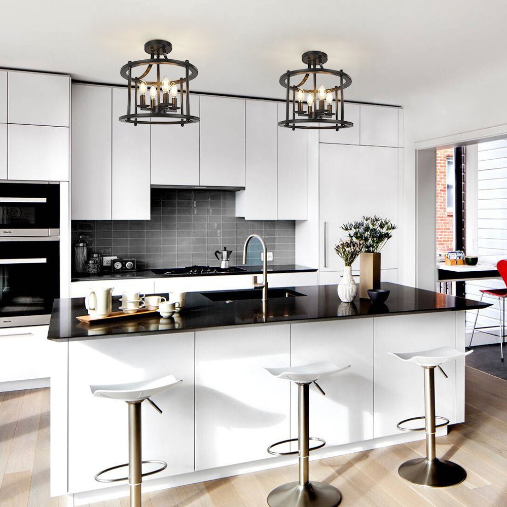 Illuminazione Industriale Semi Flush Mount Plotunix