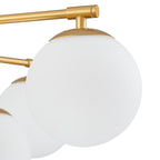 Alvuvyt Lampadario Semi Flush in Vetro Opale a Bolle a Strati