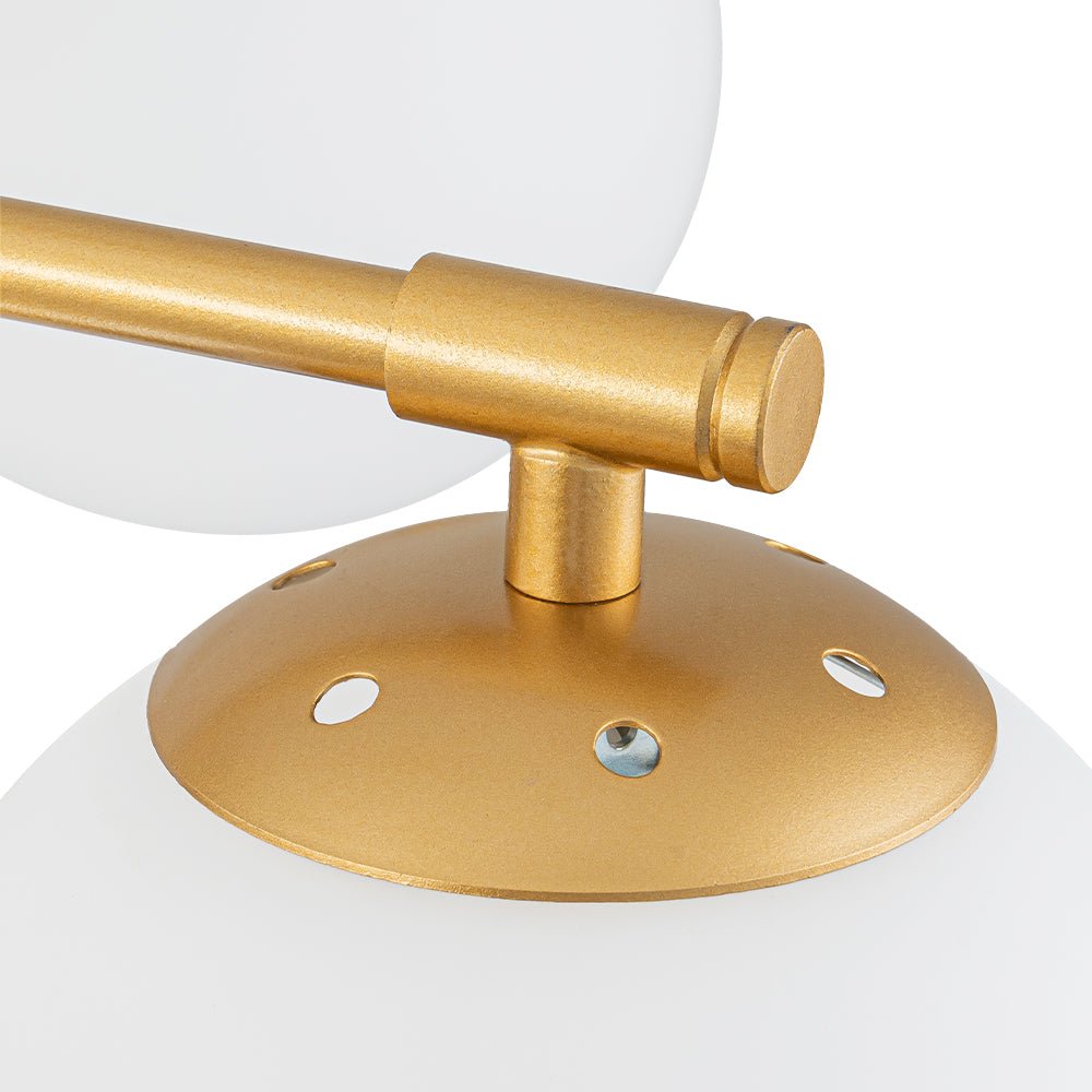 Alvuvyt Lampadario Semi Flush in Vetro Opale a Bolle a Strati