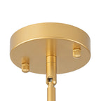 Alvuvyt Lampadario Semi Flush in Vetro Opale a Bolle a Strati